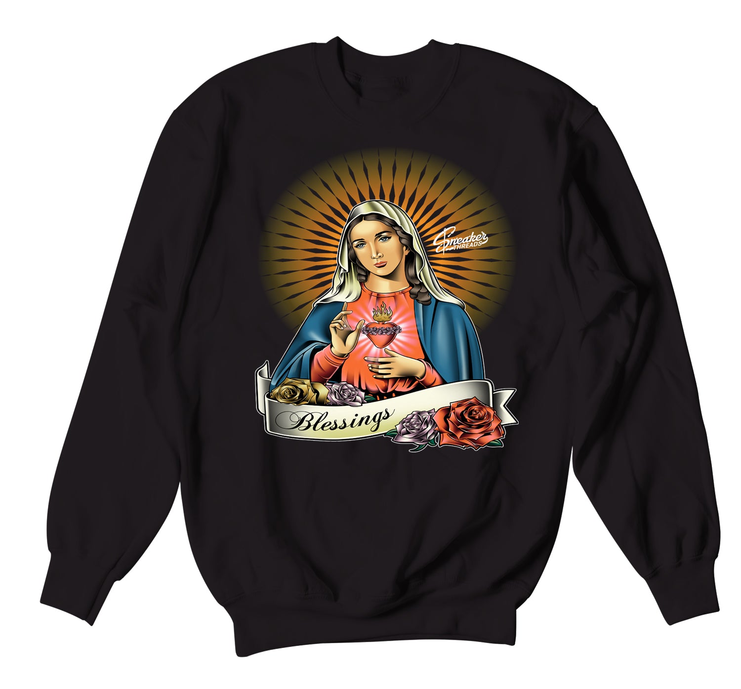 350 Black Virgin Mary Oat Sweater - Mx