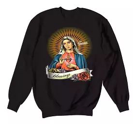 350 Black Virgin Mary Oat Sweater - Mx