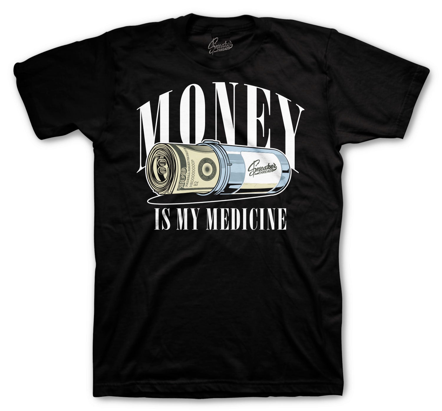 350 Blue Tint Shirt - Money Medicine - Black - Buy now!