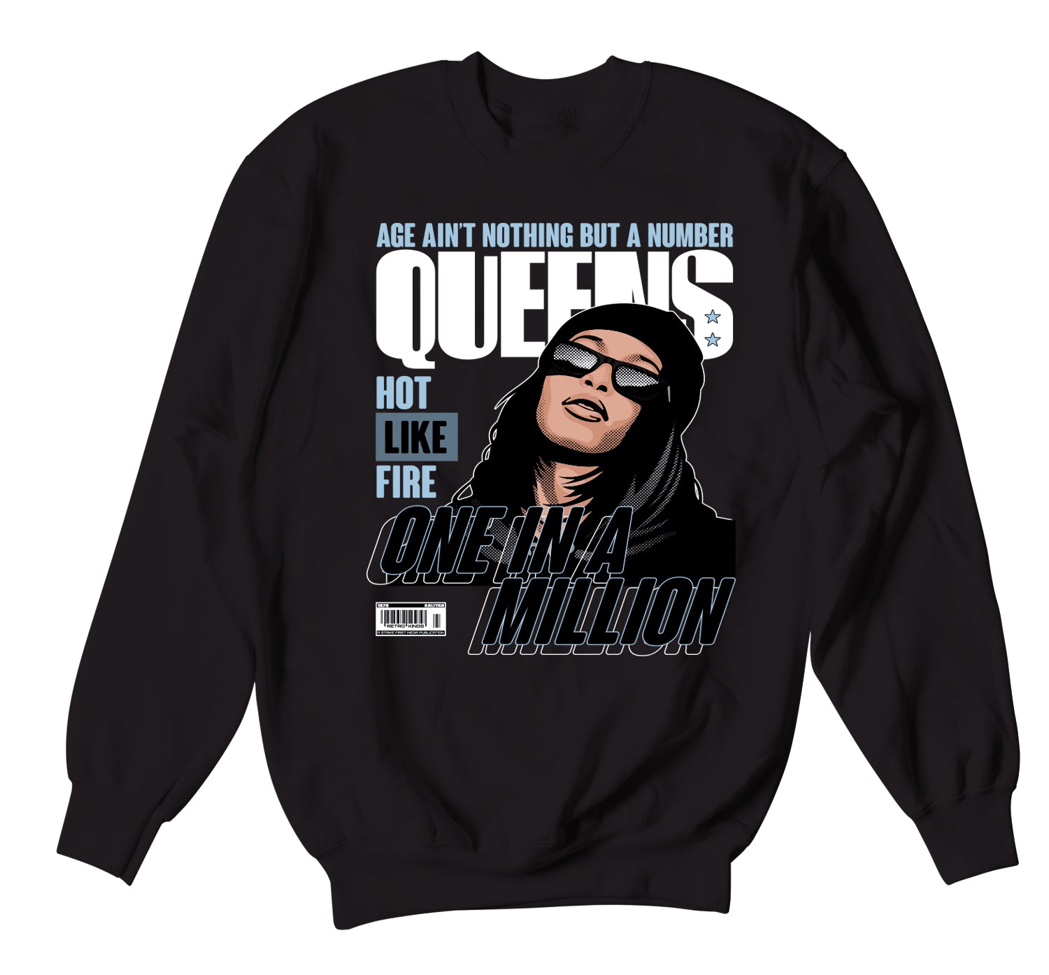 350 Blue Tint Sweater Queens Black - Shop Now