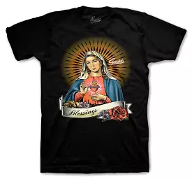 350 Mexican Oat Shirt - Virgin Mary - Black