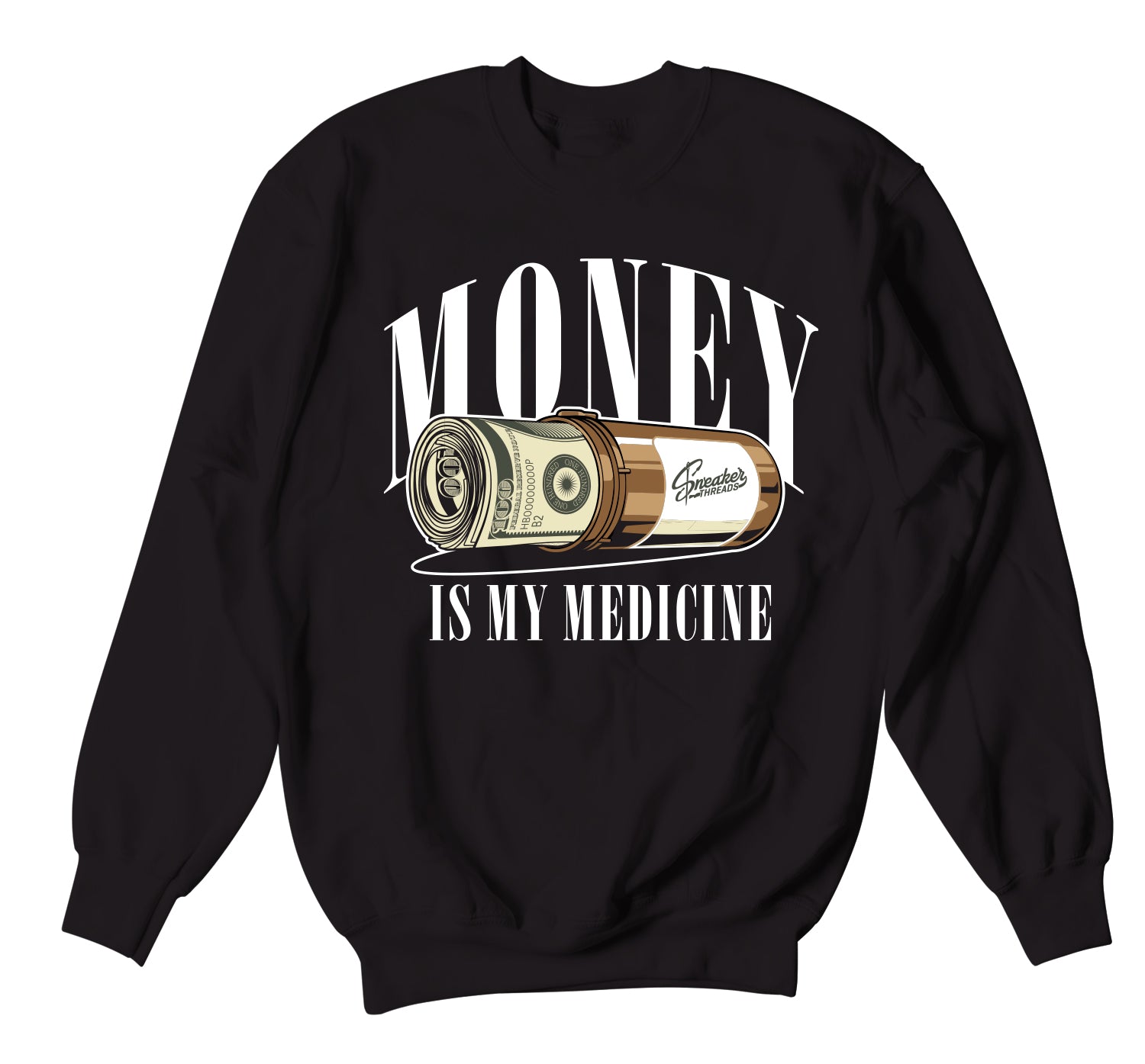 350 MX Rock Sweater Black - Money Medicine