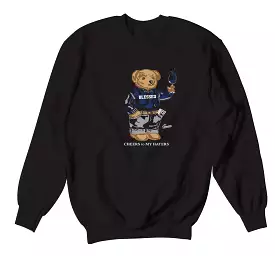 500 Black Cheers Bear Slate Sweater