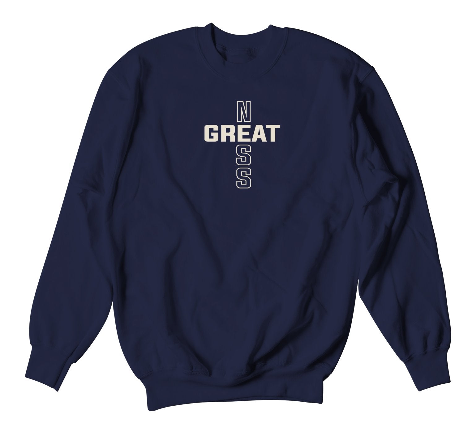 500 Slate Sweater - Greatness Cross - Navy.