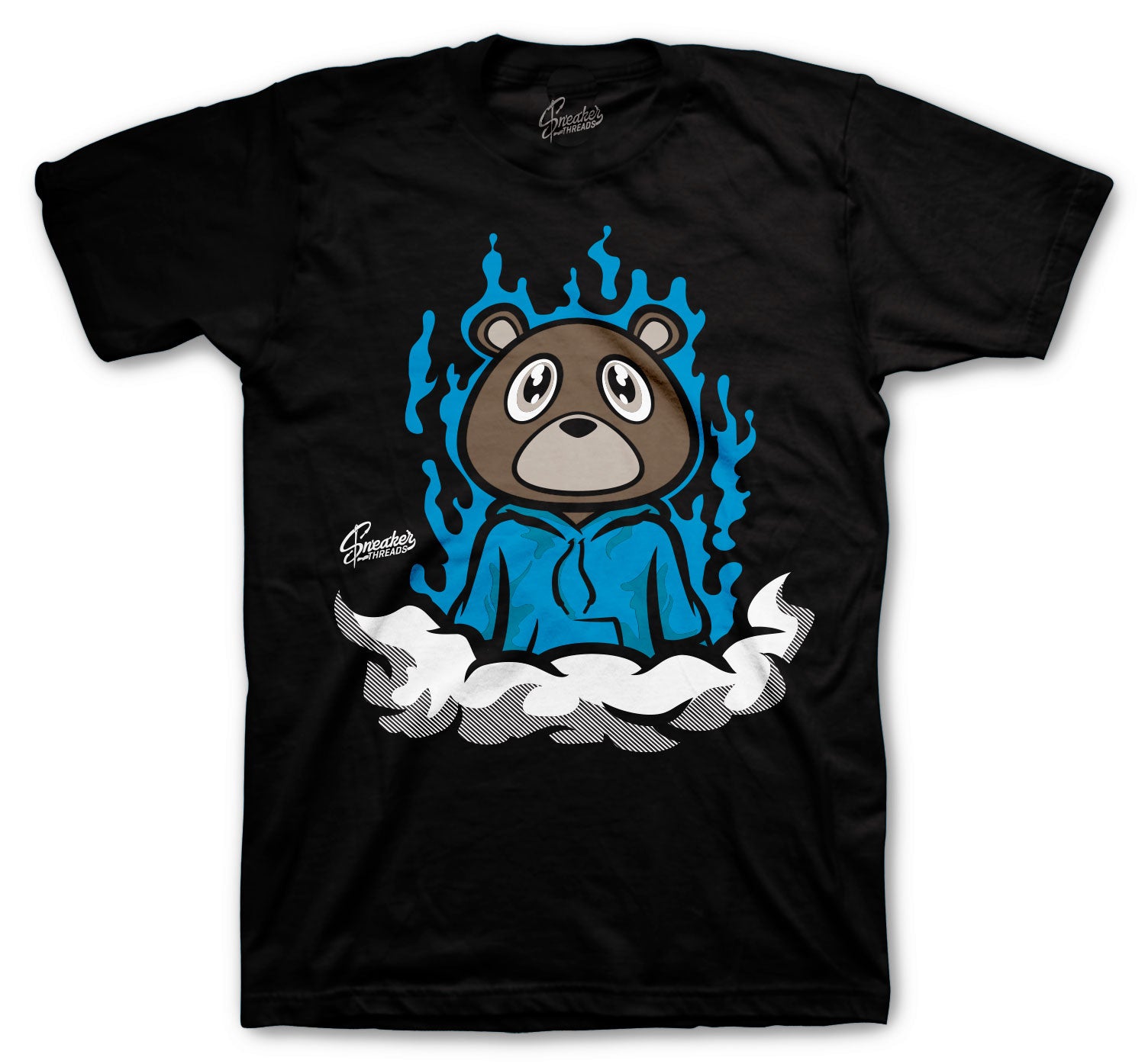 700 Cyan Shirt - Fly Bear - Black