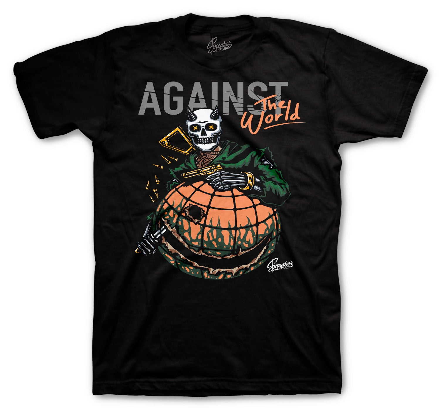 700 Orange Wash Shirt - Against The World - Black