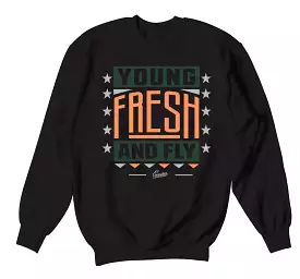 700 Orange Wash Sweater - Young Fresh - Black