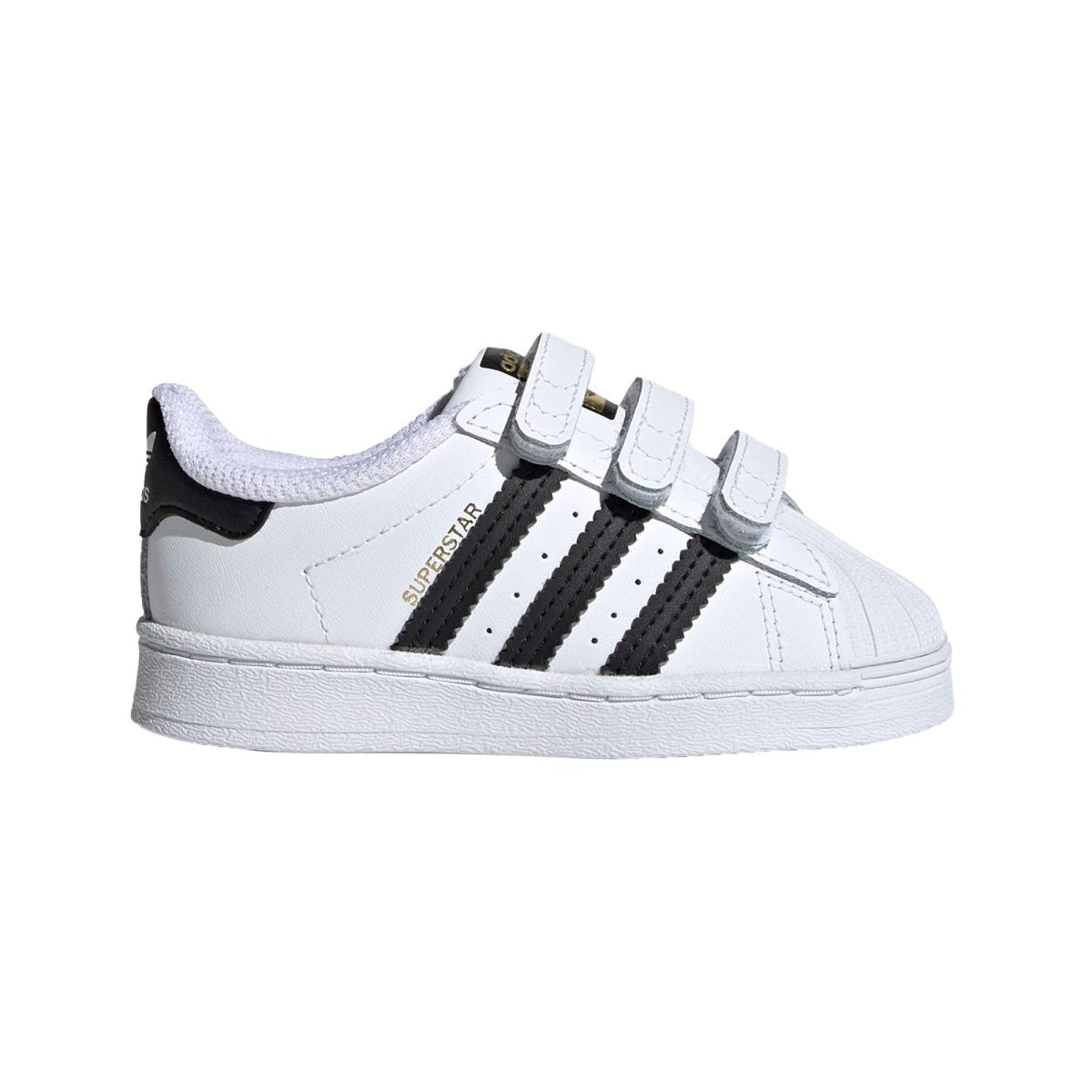 Adidas Superstar White/Black Velcro Toddler Shoes