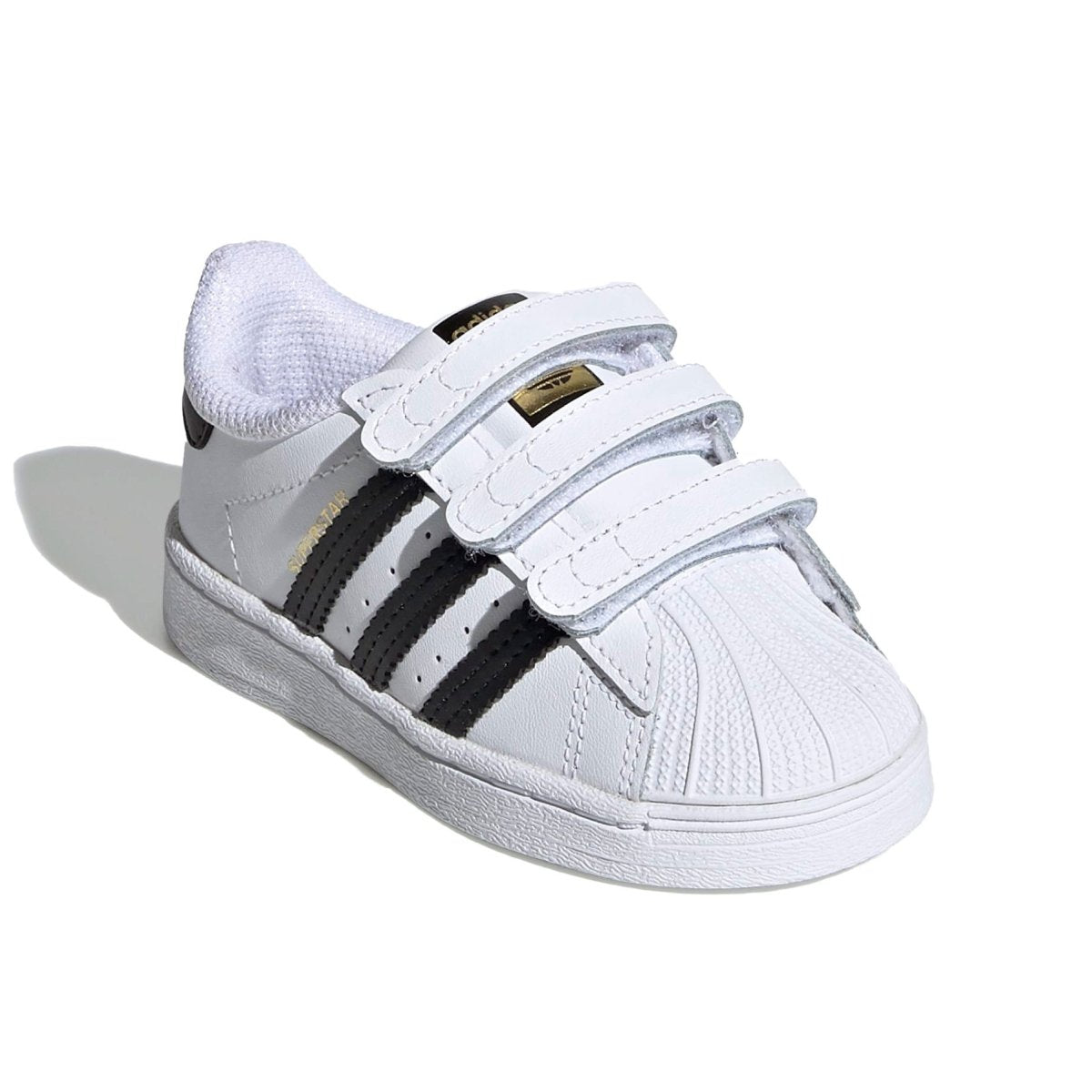 Adidas Superstar White/Black Velcro Toddler Shoes