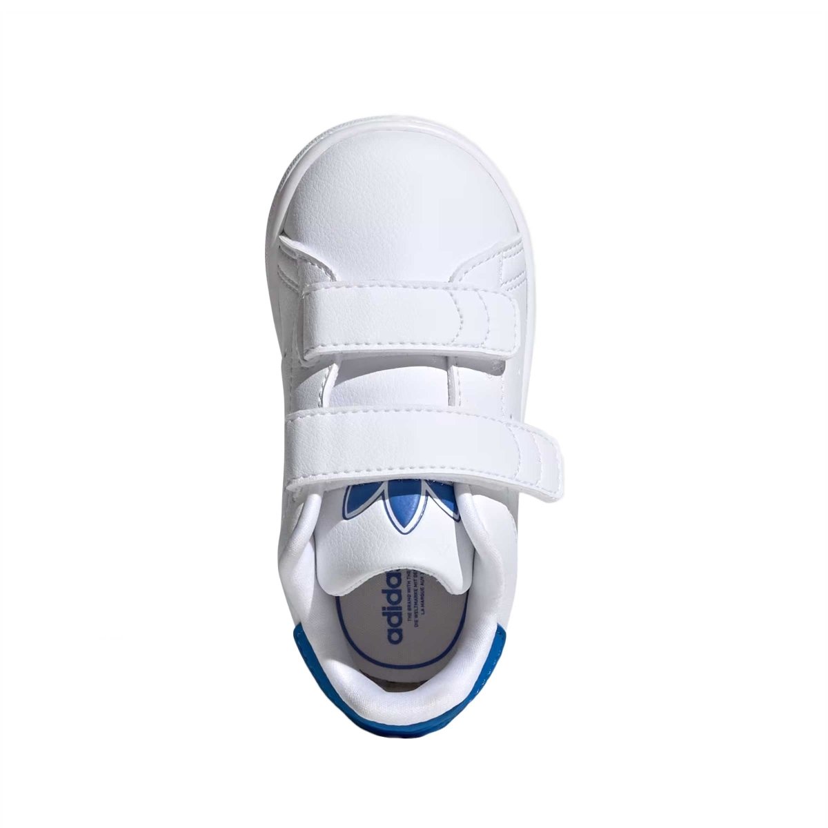 Adidas Toddler Stan Smith White Blue Bird Velcro