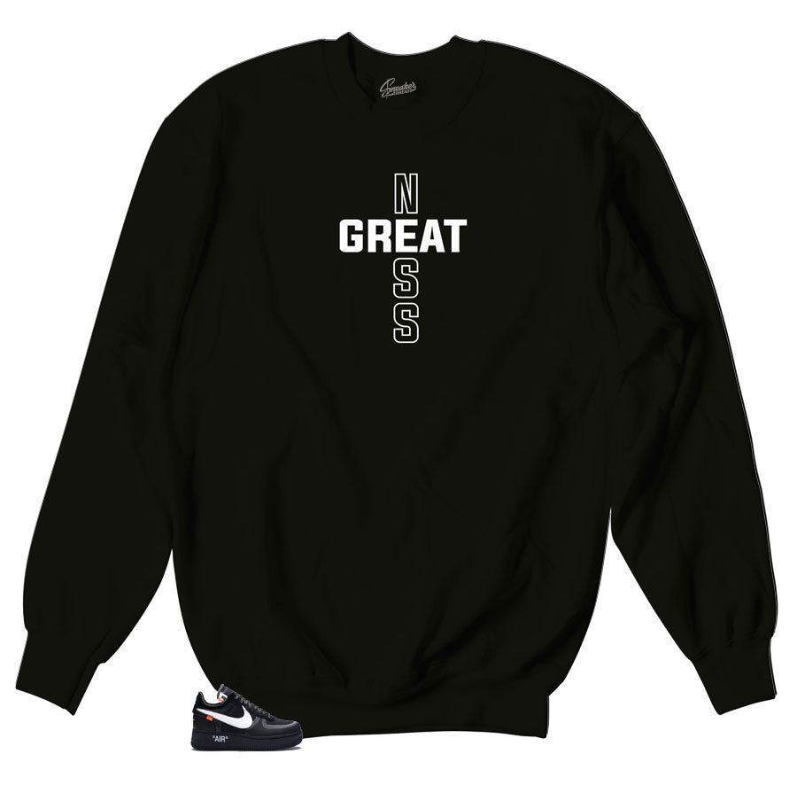 Air Force 1 Black The Ten Sweater - Greatness Cross - Black - Buy Now!