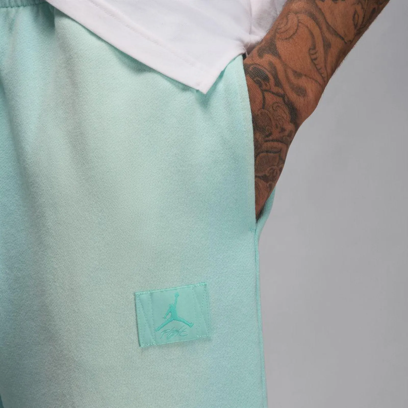 Air Jordan Flight Fleece Pants 'Light Dew' - Air Jordan Flight Fleece Pants in Light Dew