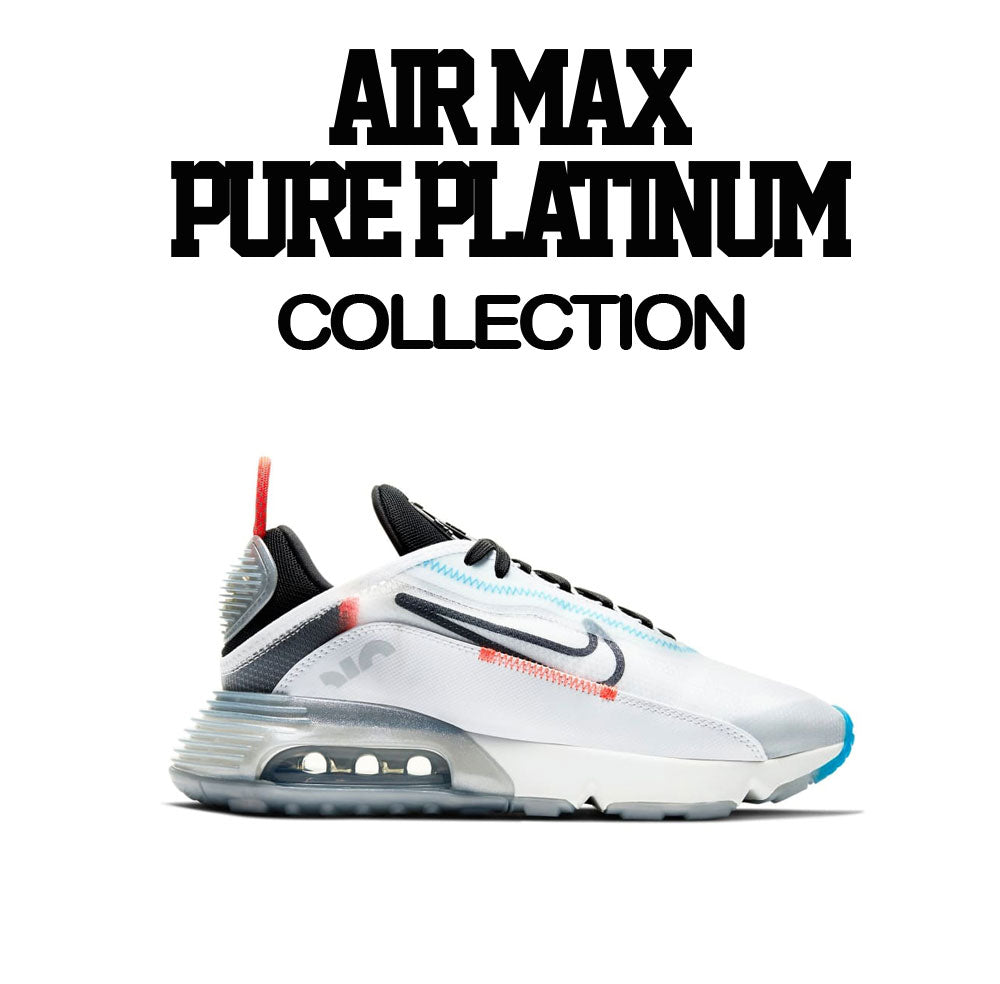 Air Max 2090 Platinum Shirt - Living Life - White - Buy Now - Limited Stock - Trendy Fashion - Contemporary Style.