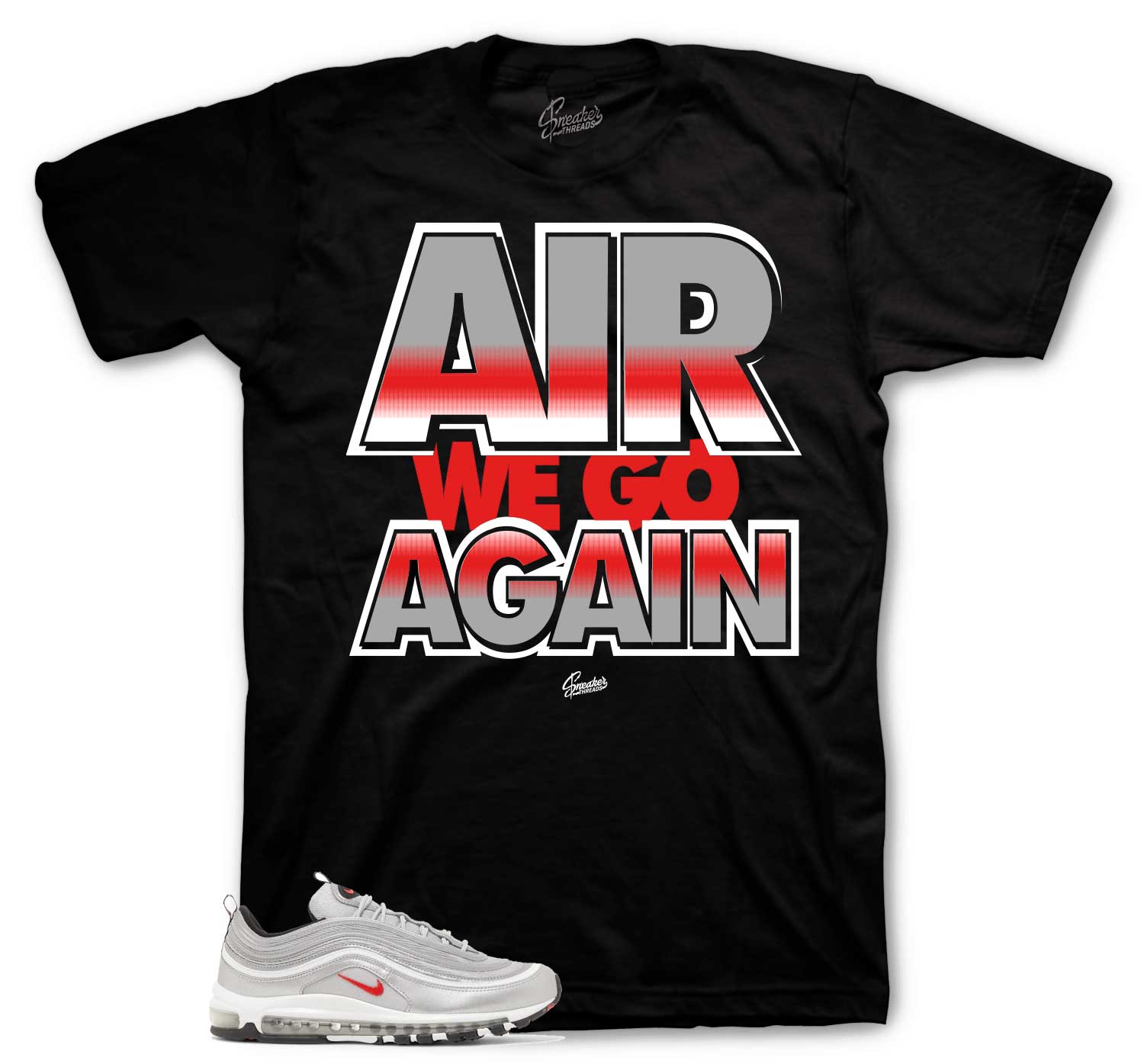 Air Max 97 Silver Bullet Shirt, Air We Go, Black