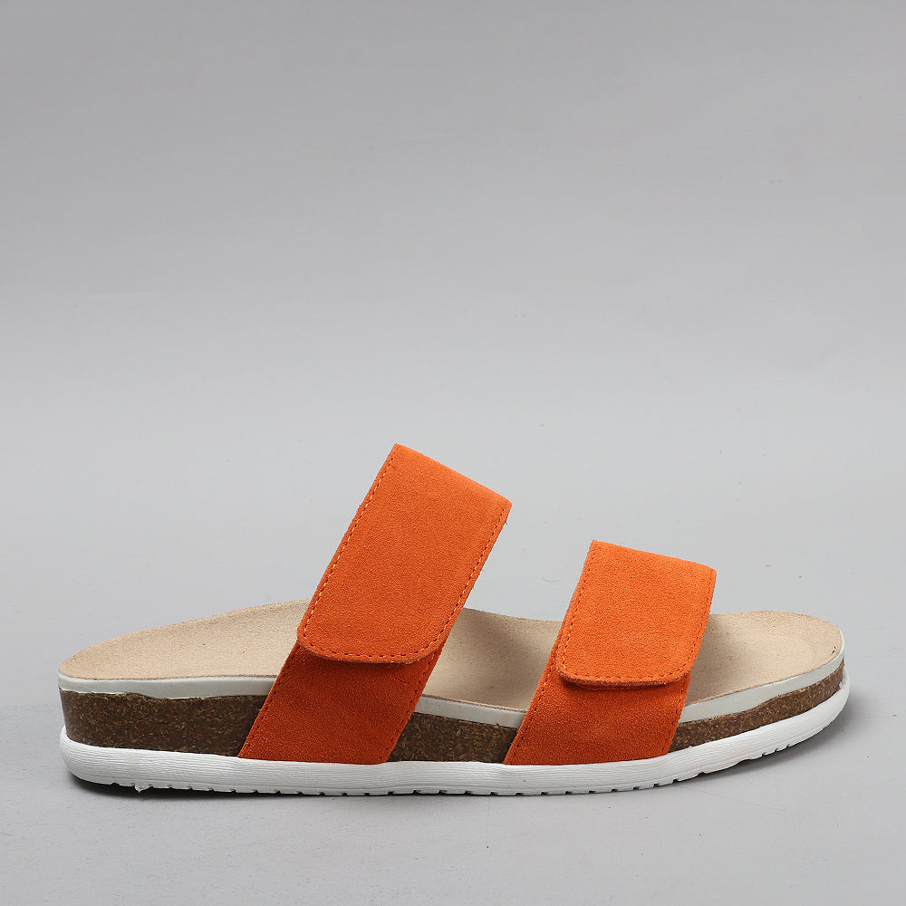 Alama orange suede shoes