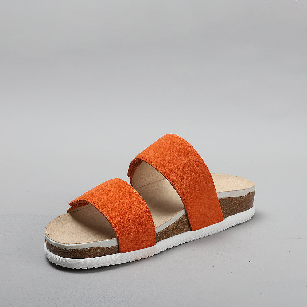 Alama orange suede shoes