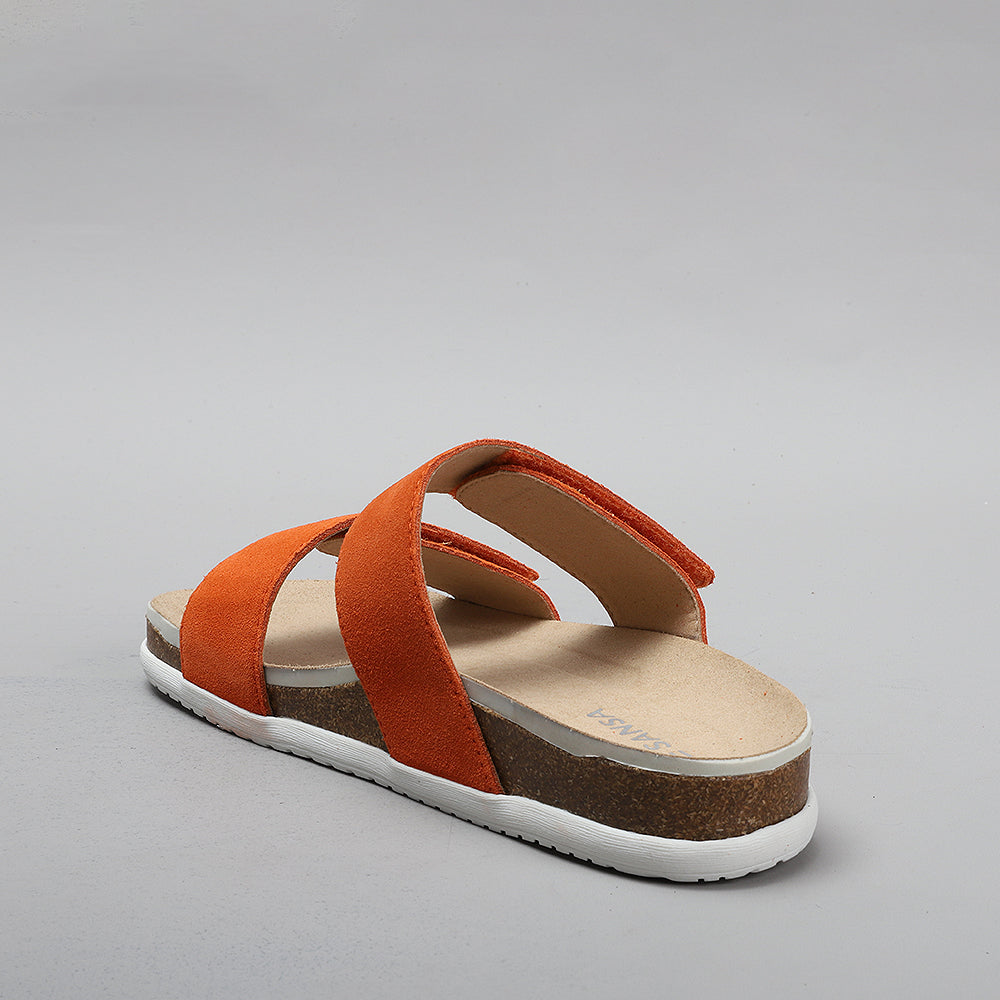 Alama orange suede shoes