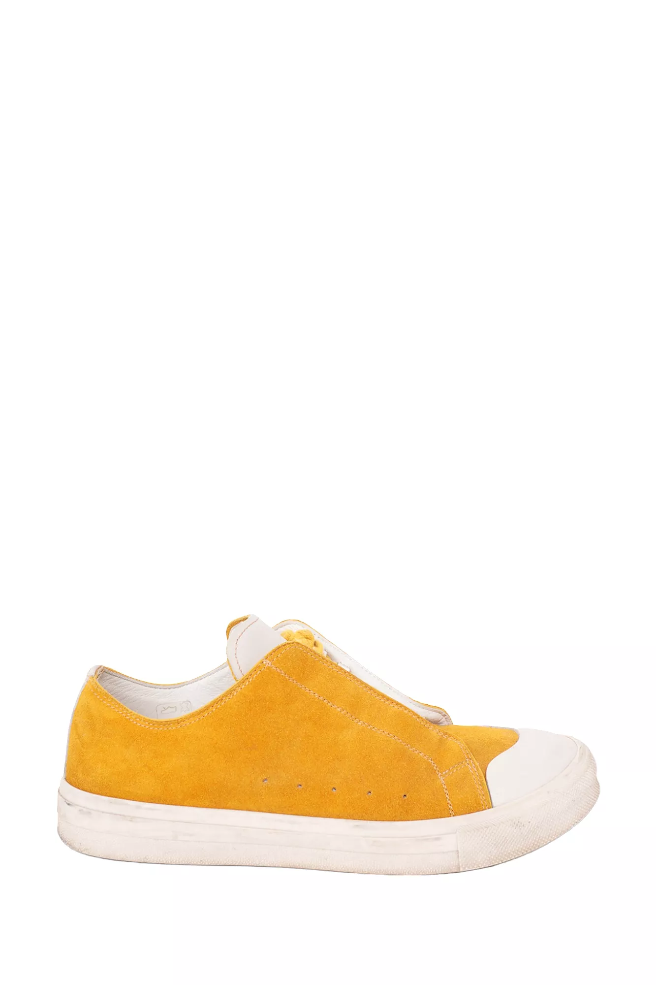 Alexander McQueen Yellow Suede Low Top Sneaker 42