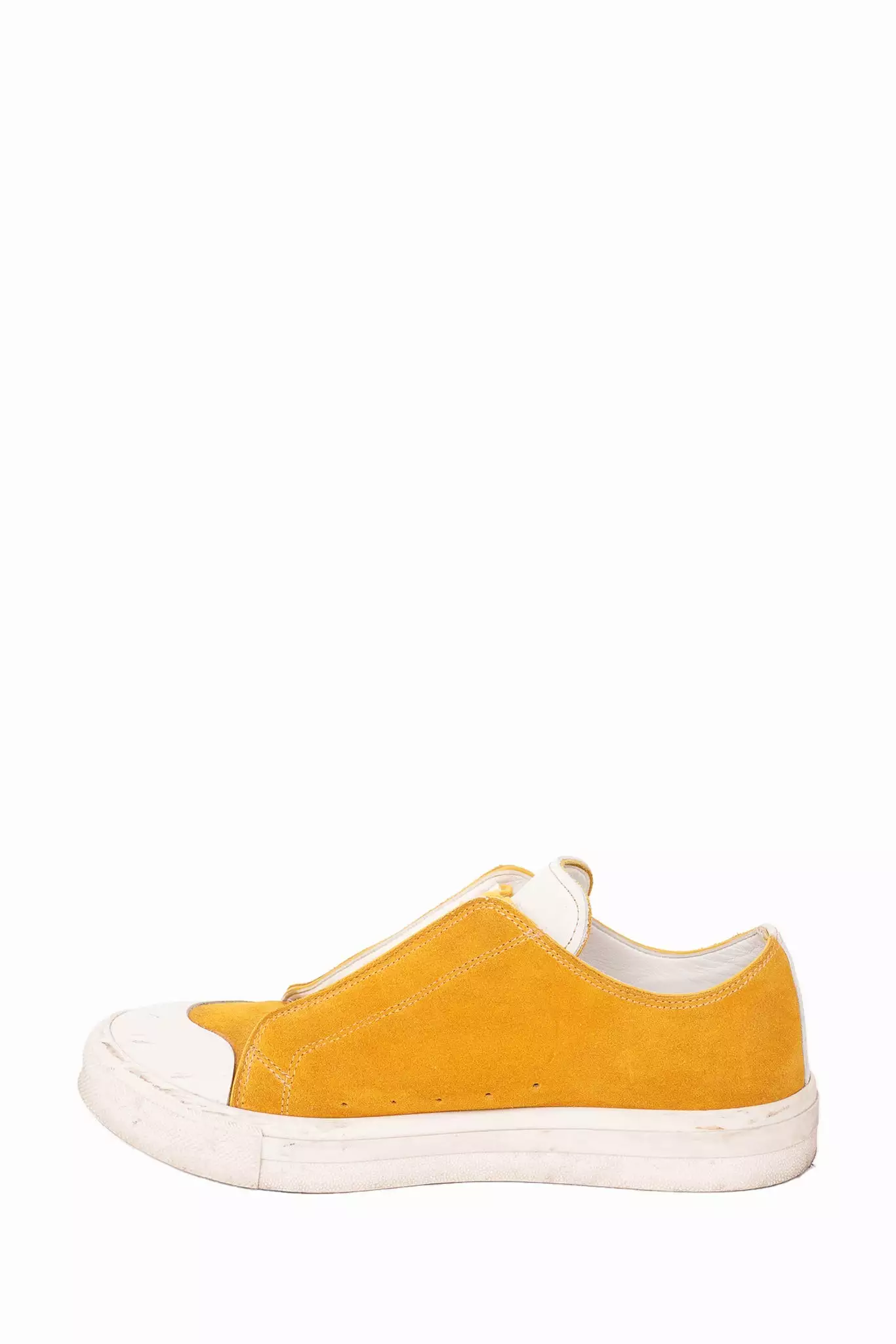 Alexander McQueen Yellow Suede Low Top Sneaker 42