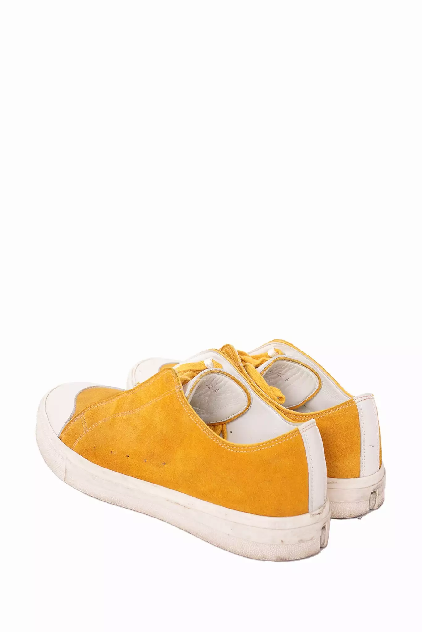 Alexander McQueen Yellow Suede Low Top Sneaker 42