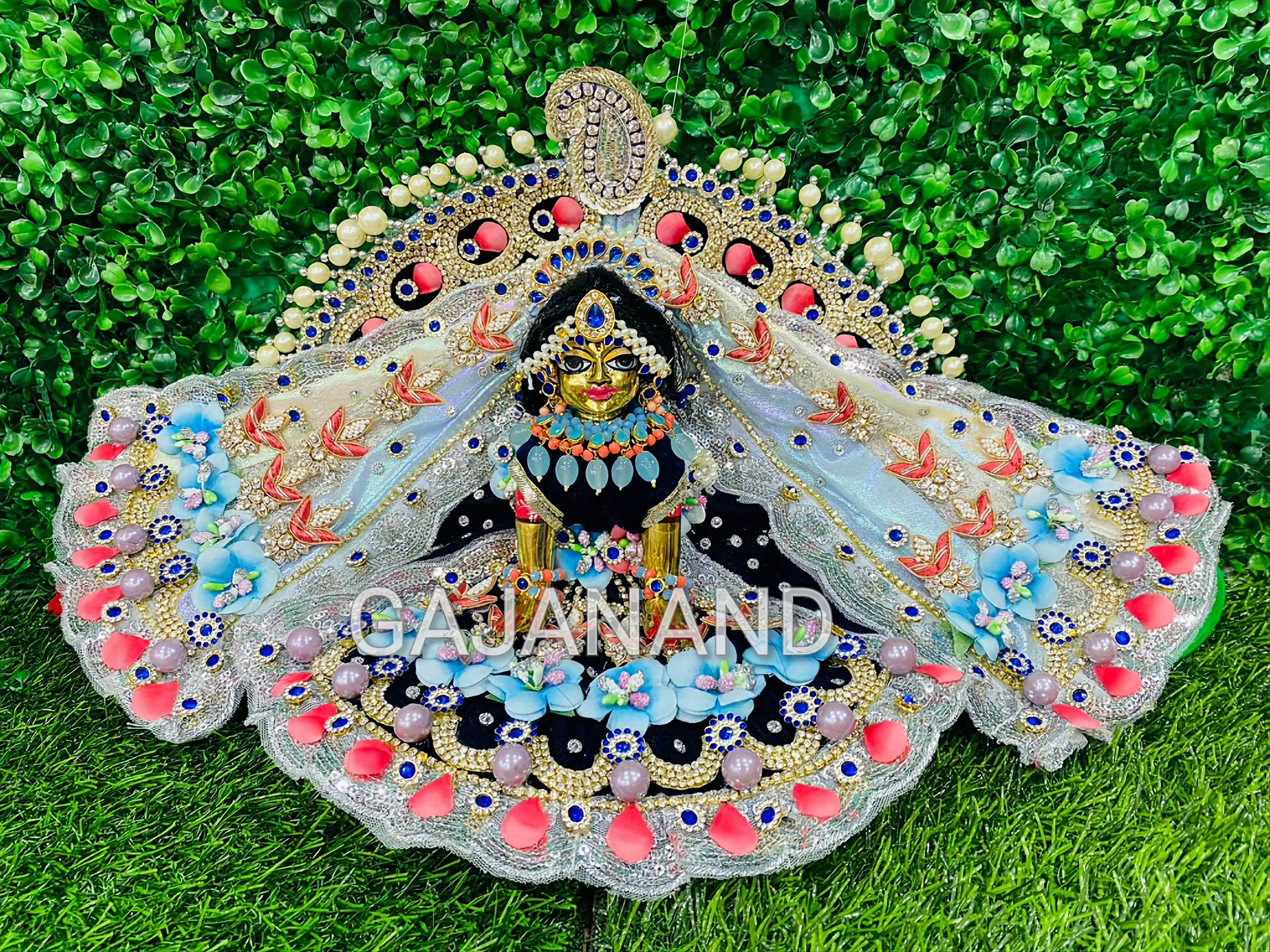 Amavas Ratri Sparkling Poshak for Laddu Gopal-BRIJ001AR