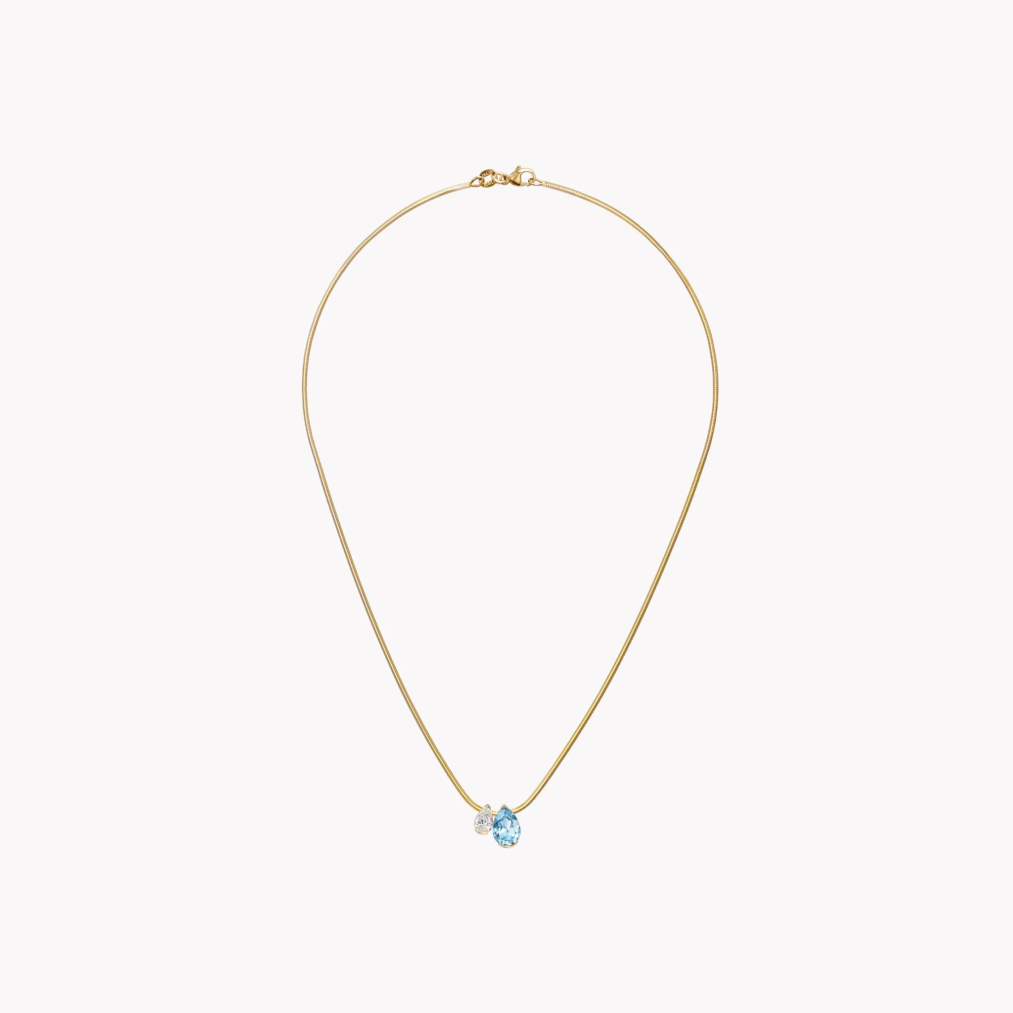 Aquamarine Muse Duo Pendant - Shop now for a stunning pendant piece