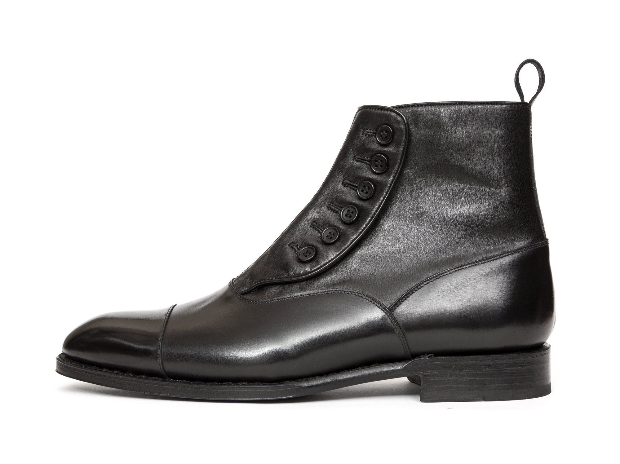 Bellevue MTO Black Calf Soft Black Leather NGT Last Single Leather Sole.