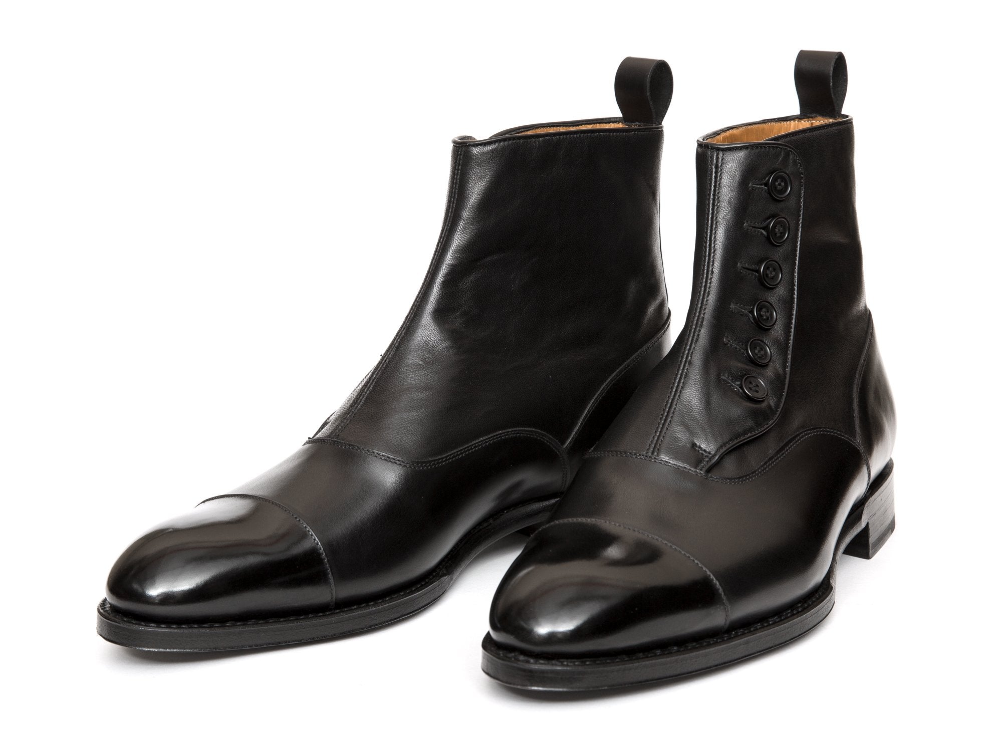 Bellevue MTO Black Calf Soft Black Leather NGT Last Single Leather Sole.