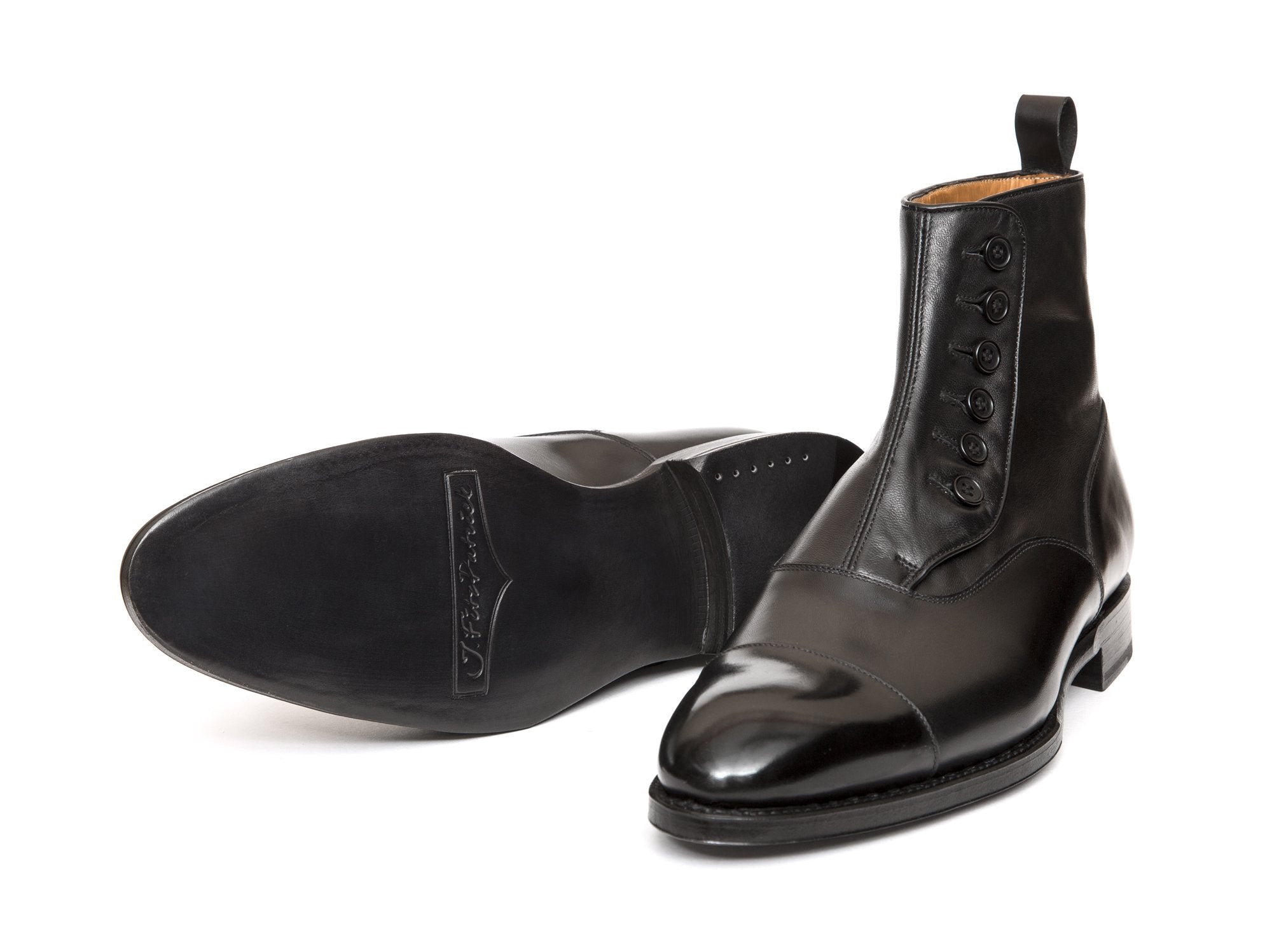 Bellevue MTO Black Calf Soft Black Leather NGT Last Single Leather Sole.