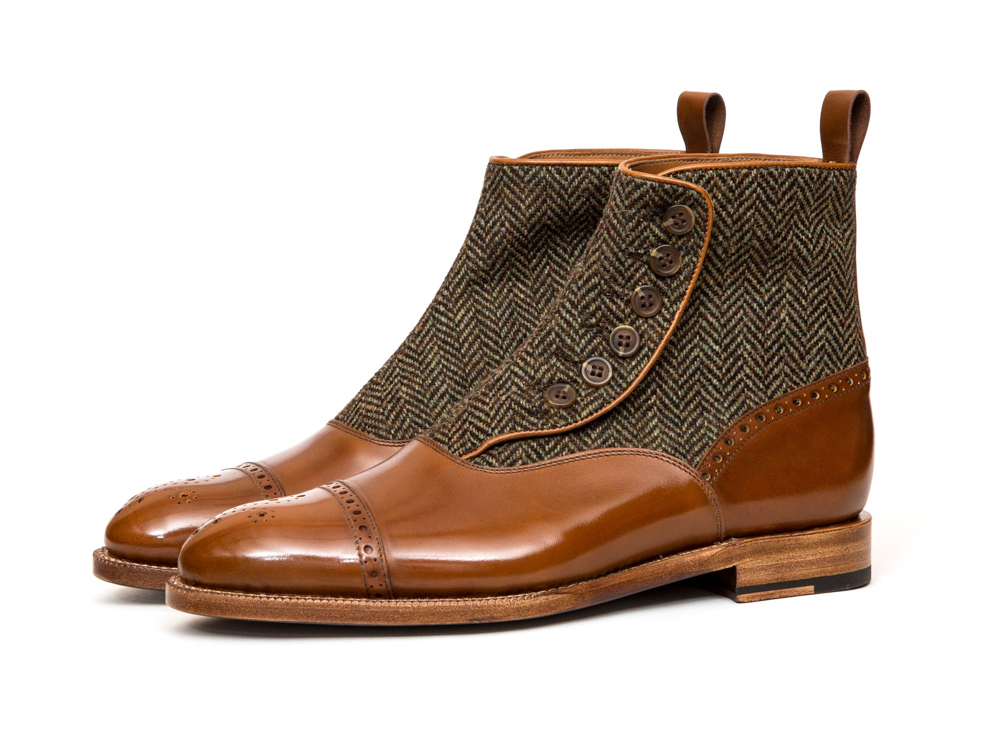 Blue Ridge MTO Maple Calf Forest Tweed NGT Last Natural Single Leather Sole - Shop Now