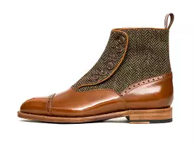 Blue Ridge MTO Maple Calf Forest Tweed NGT Last Natural Single Leather Sole - Shop Now