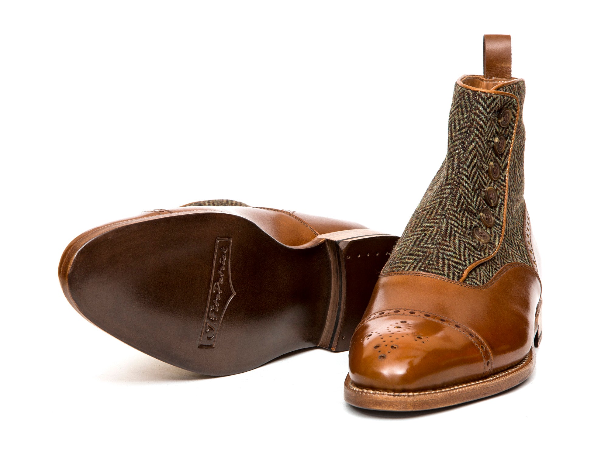 Blue Ridge MTO Maple Calf Forest Tweed NGT Last Natural Single Leather Sole - Shop Now