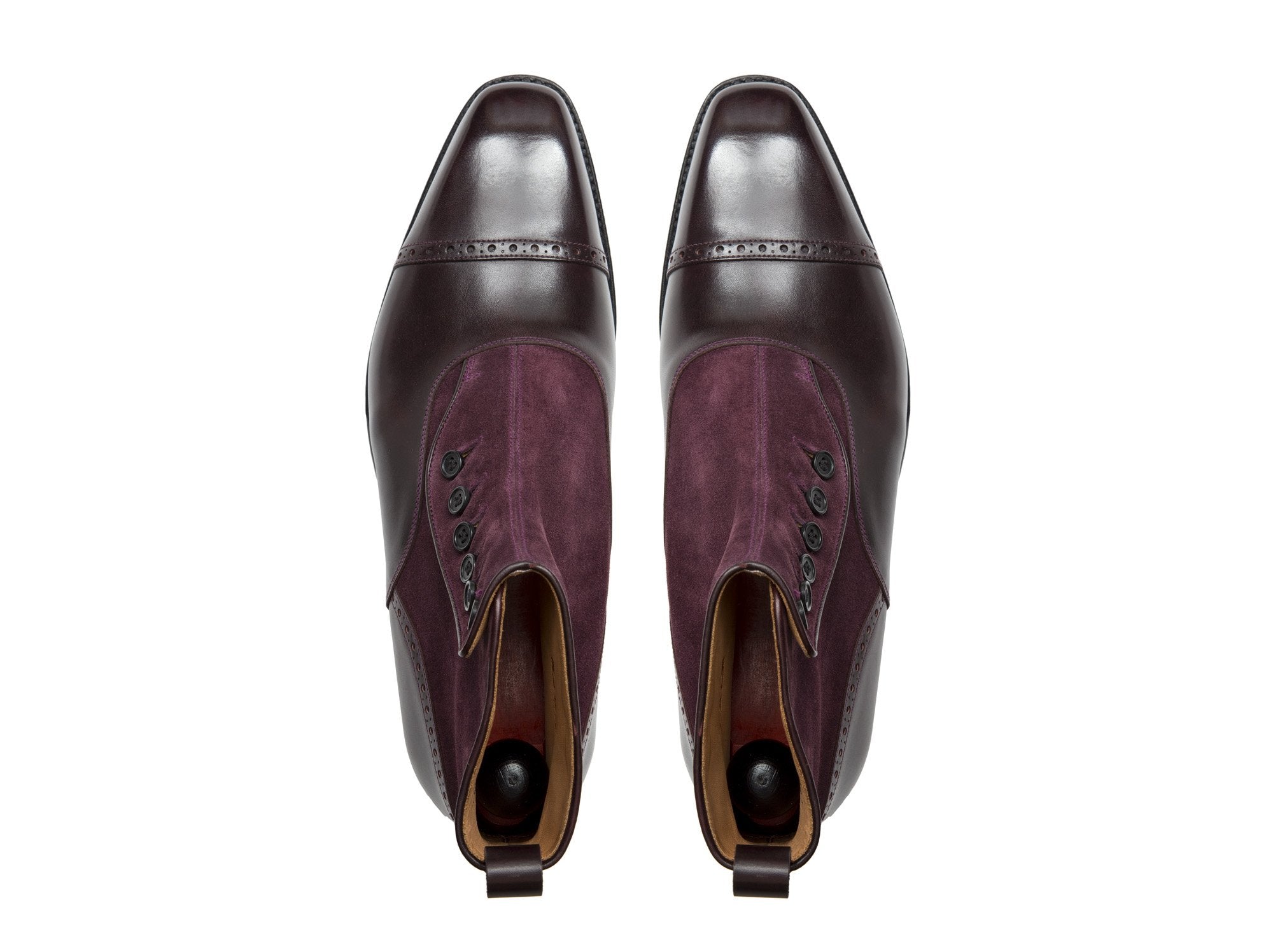 Blue Ridge - MTO - Plum Museum Calf - Regal Purple Suede - MGF Last - Single Leather Sole: Shop Now