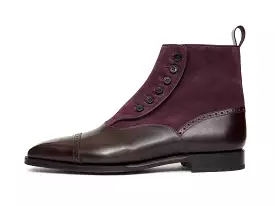 Blue Ridge - MTO - Plum Museum Calf - Regal Purple Suede - MGF Last - Single Leather Sole: Shop Now