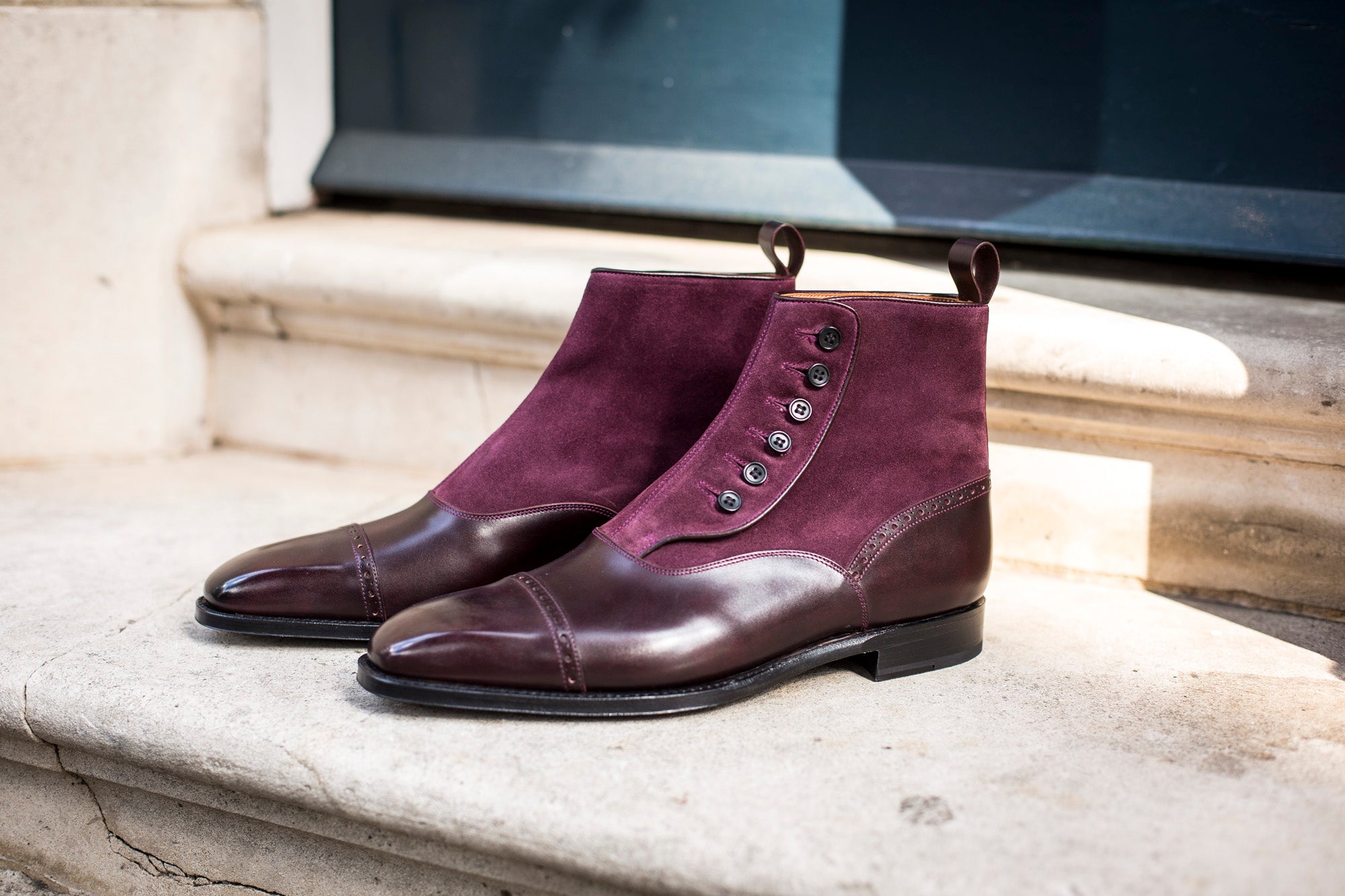 Blue Ridge - MTO - Plum Museum Calf - Regal Purple Suede - MGF Last - Single Leather Sole: Shop Now