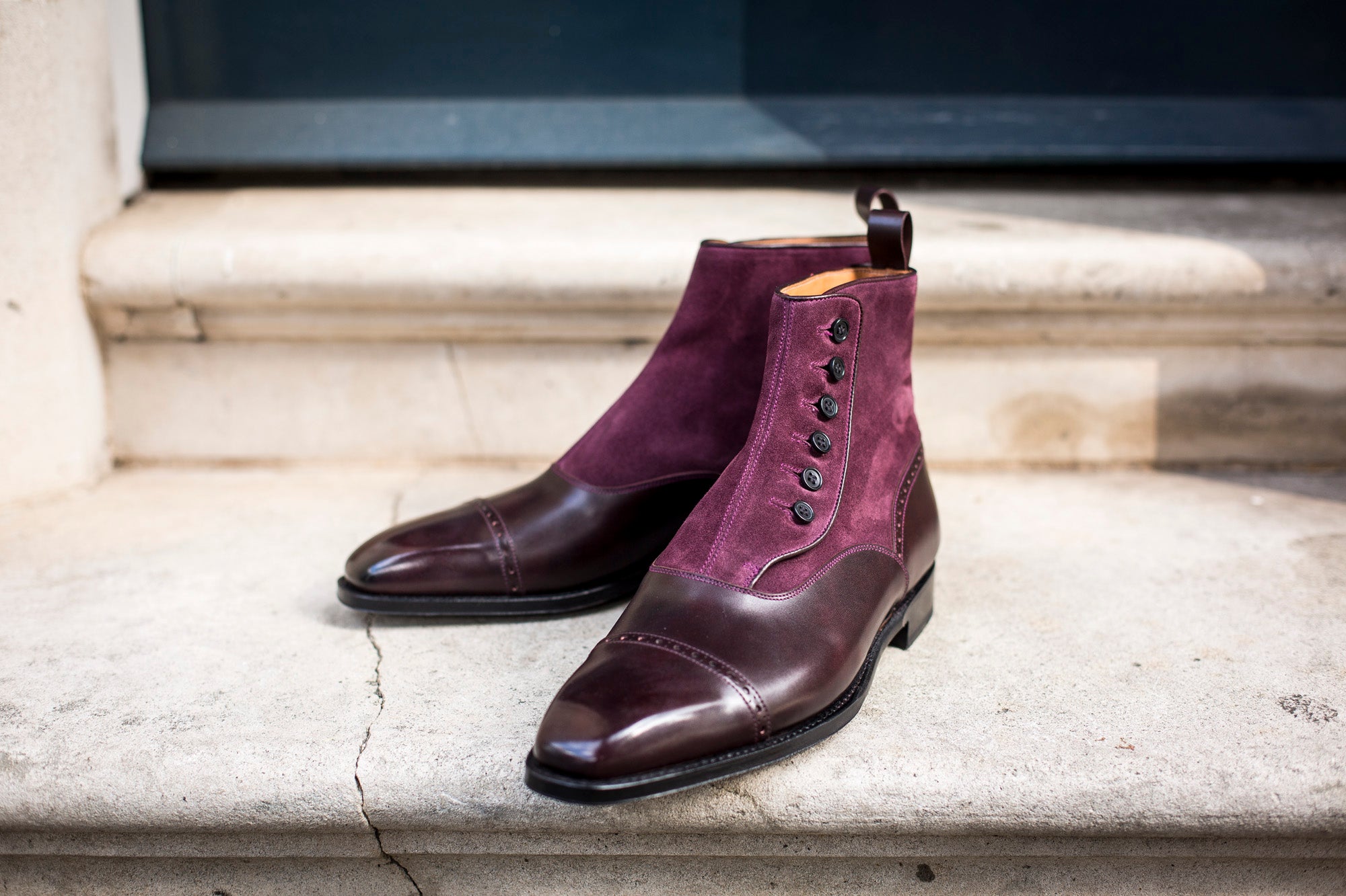 Blue Ridge - MTO - Plum Museum Calf - Regal Purple Suede - MGF Last - Single Leather Sole: Shop Now