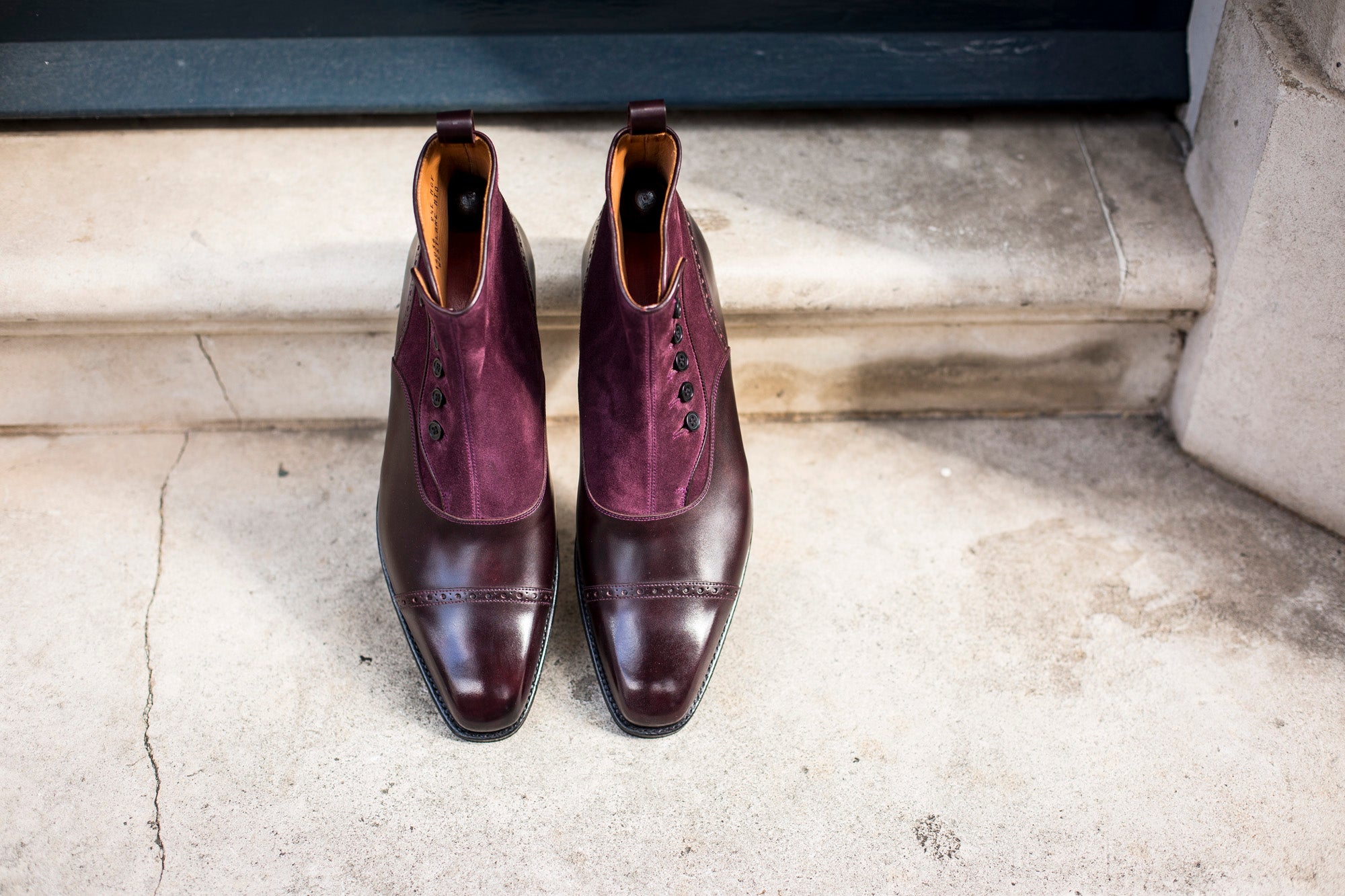 Blue Ridge - MTO - Plum Museum Calf - Regal Purple Suede - MGF Last - Single Leather Sole: Shop Now