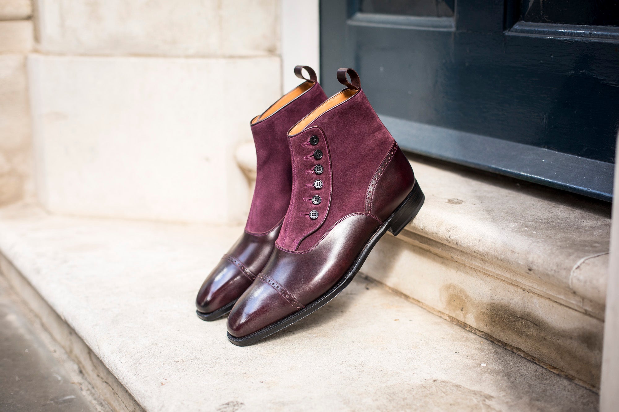 Blue Ridge - MTO - Plum Museum Calf - Regal Purple Suede - MGF Last - Single Leather Sole: Shop Now