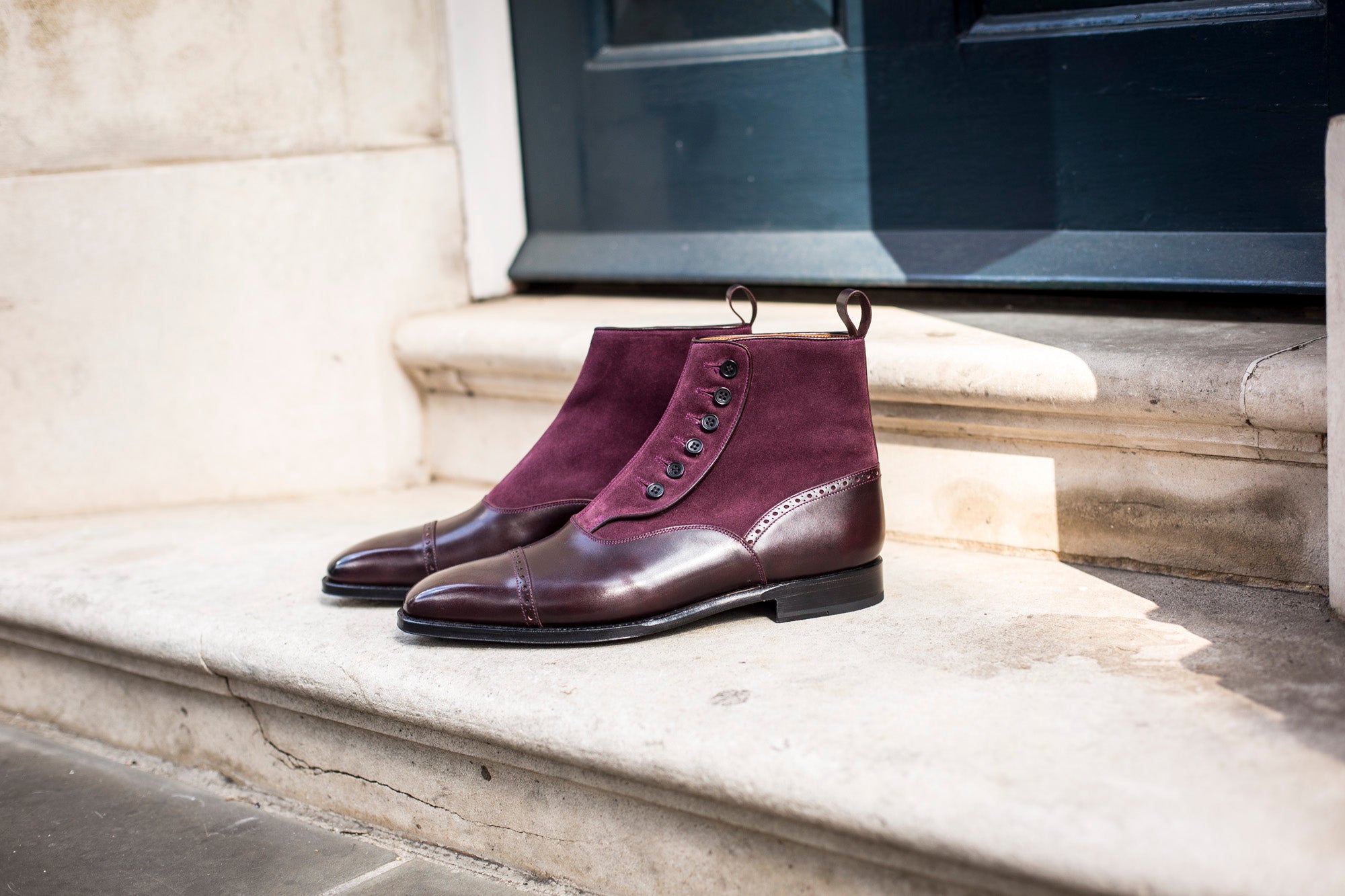 Blue Ridge - MTO - Plum Museum Calf - Regal Purple Suede - MGF Last - Single Leather Sole: Shop Now