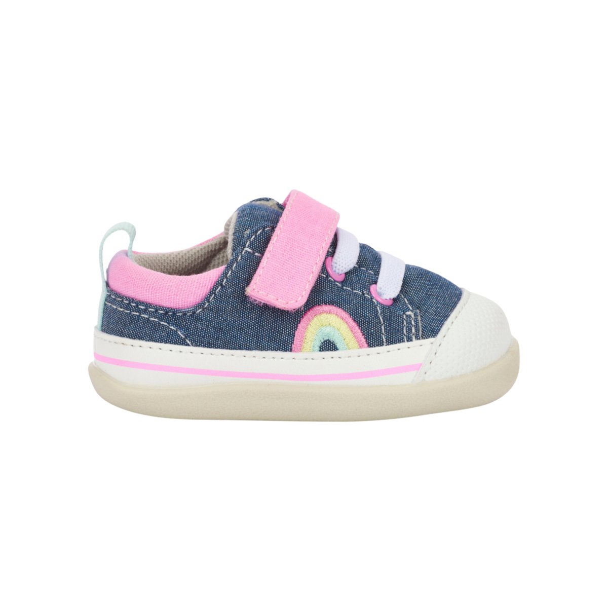 Buy Kai Run Toddler's Stevie Chambray/Pink Shoes - Sizes 3.5-5