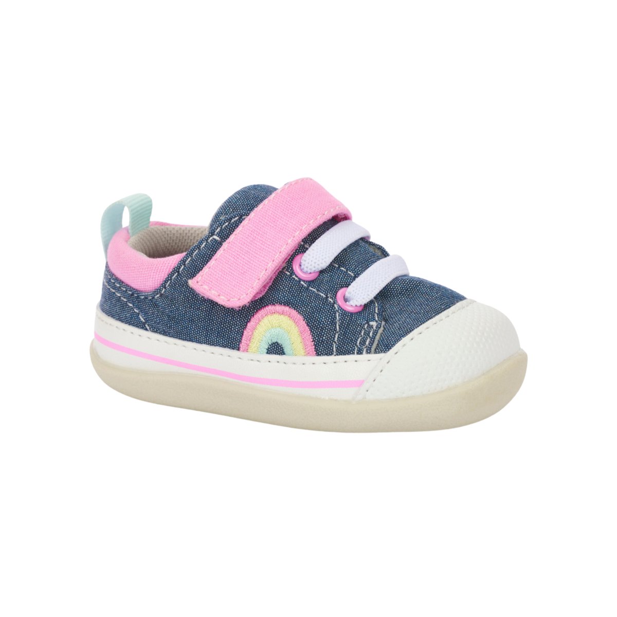 Buy Kai Run Toddler's Stevie Chambray/Pink Shoes - Sizes 3.5-5