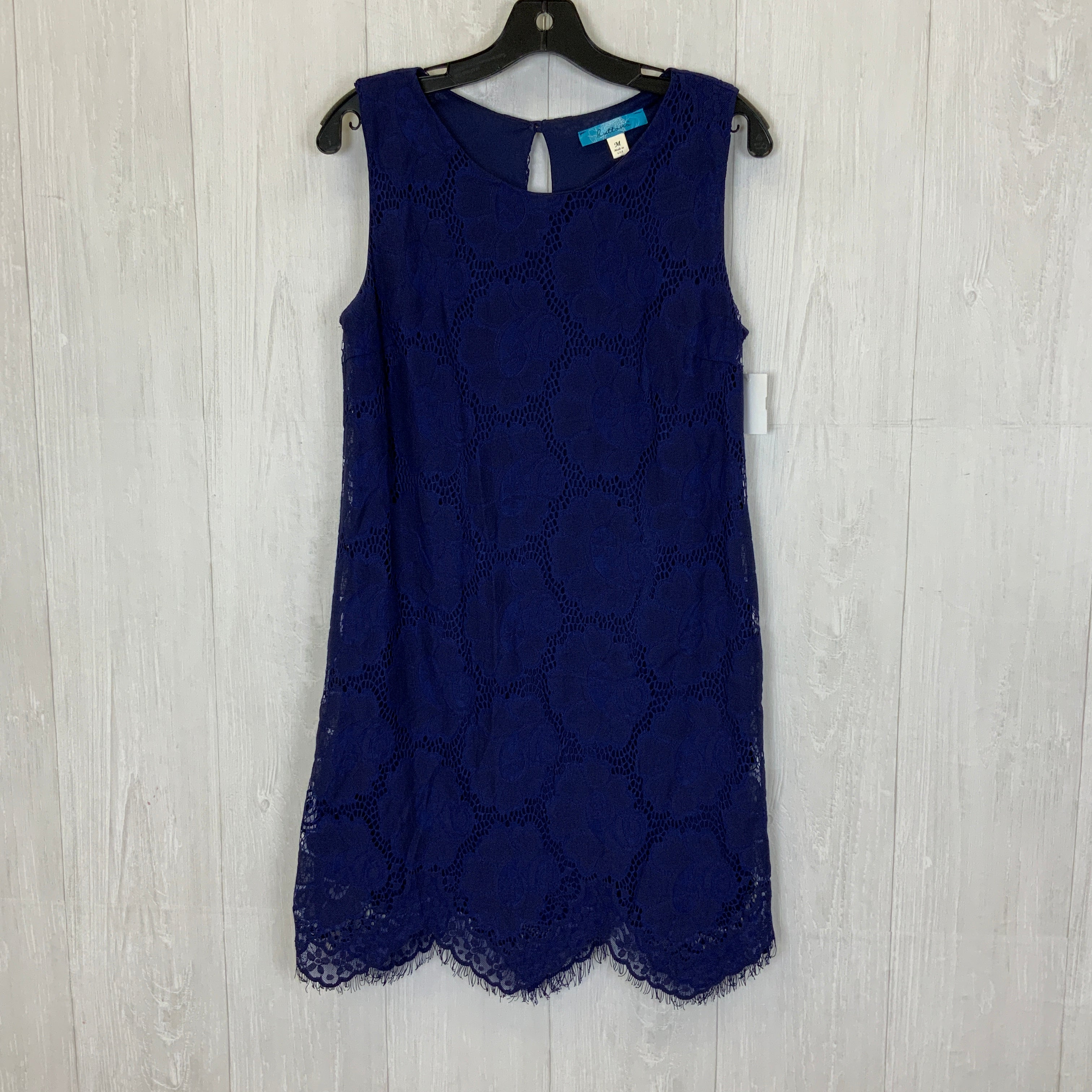 Casual Short Dress with Buttons - Size M