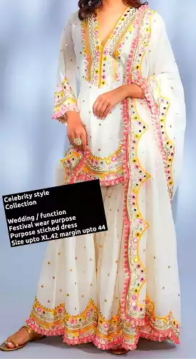 Celebrity Georgette Dress for Women - FOF001CD