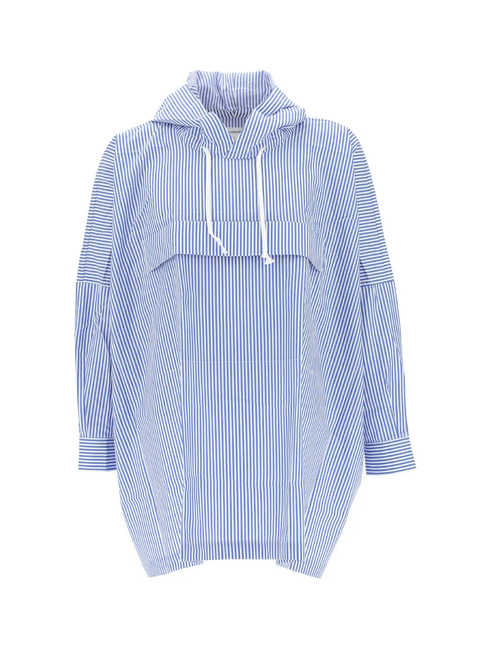 Comme des Garcons Shirt Men's Striped Drawstring Hooded Top