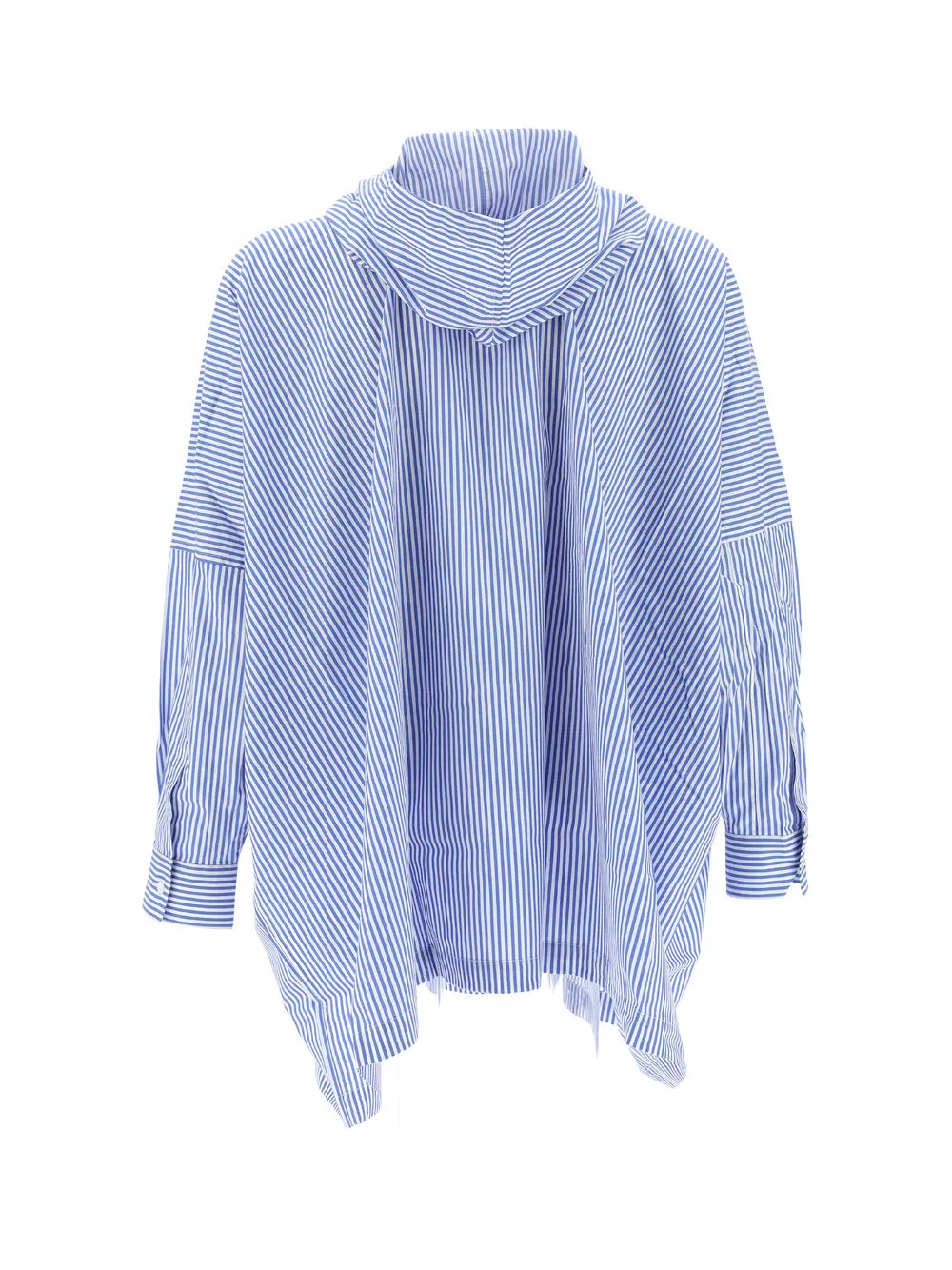 Comme des Garcons Shirt Men's Striped Drawstring Hooded Top