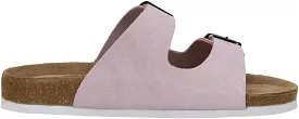 Cushionaire slip on sandals - adjustable buckle for women