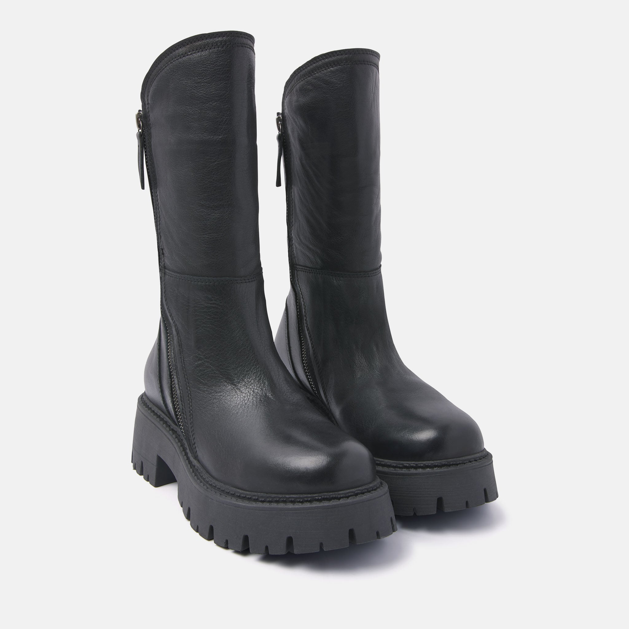 Dames Biker Boots Black