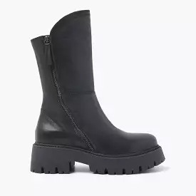 Dames Biker Boots Black