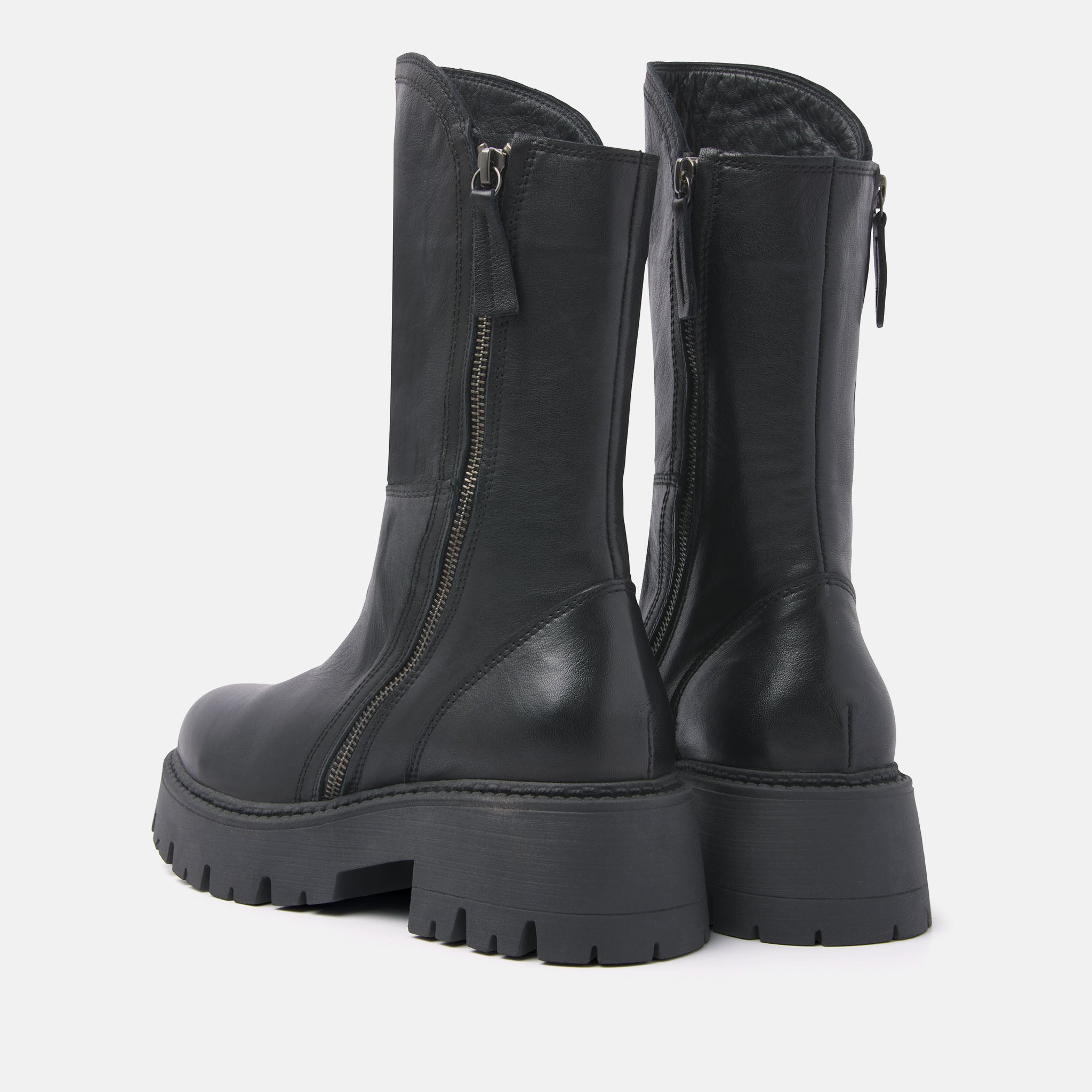 Dames Biker Boots Black