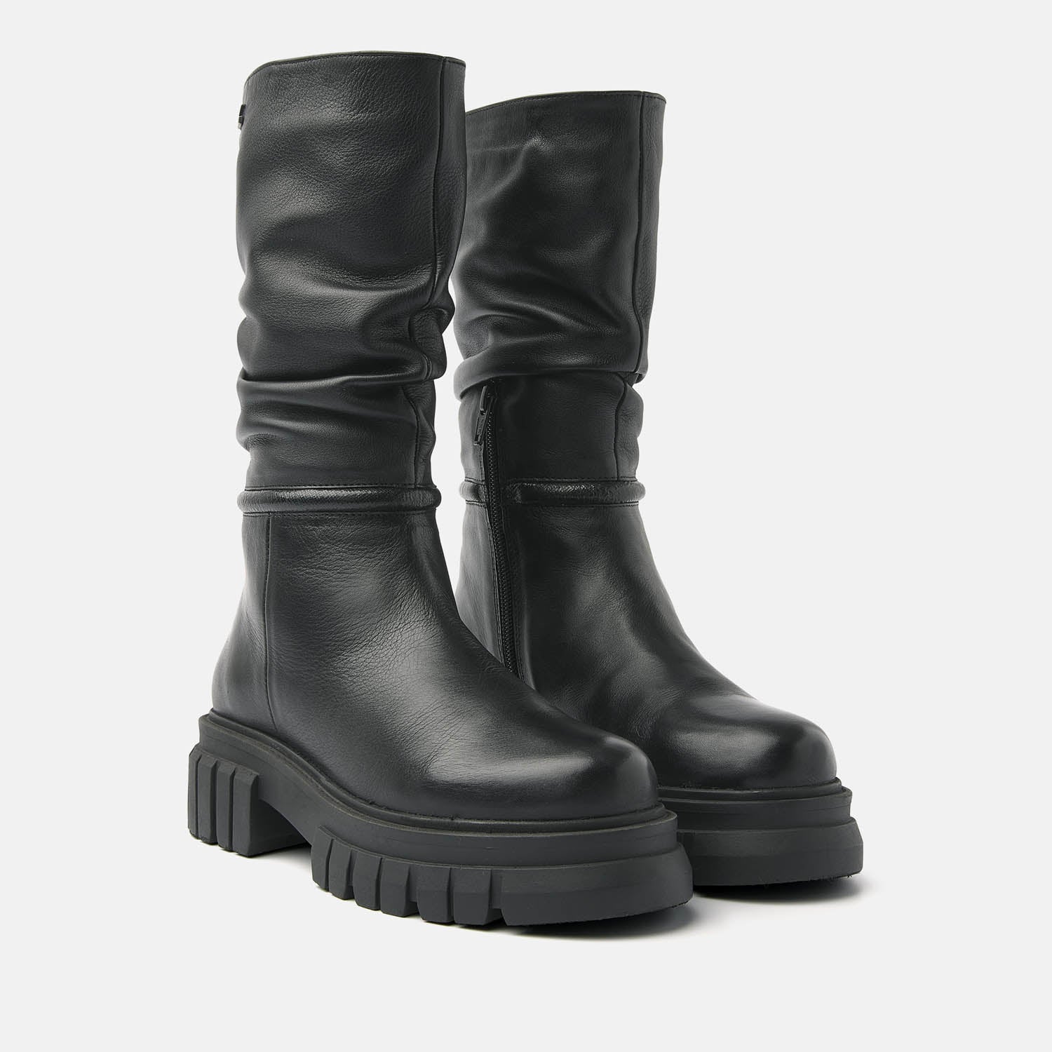 Dames Black Biker Boots